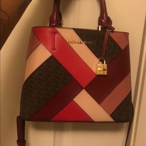 Michael Kors Adele Medium Satchel Mulberry Multi